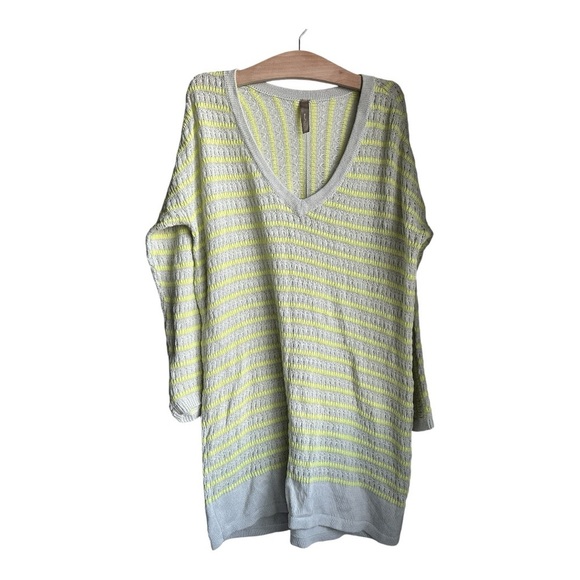 Thyme Maternity Womens Longsleeve  Shirt Size Small Green and Grey - Picture 2 of 7